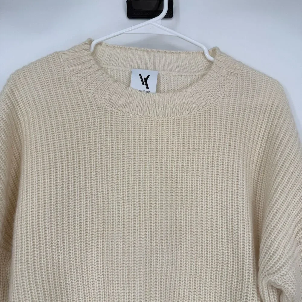 Van Kukil Pure Cashmere Sweater Knit Kashmir Chunky Capsule Quiet Luxury Size XS - Picture 2 of 11